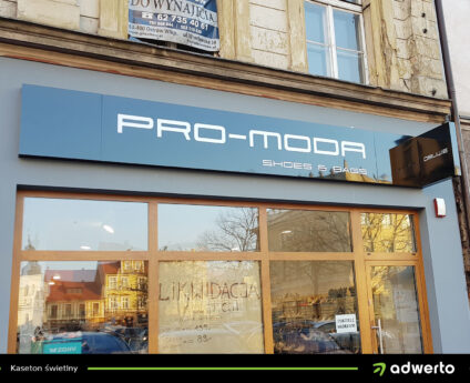 Kaseton świetlny frezowany - Pro-moda - Ostrów Wlkp., Kalisz