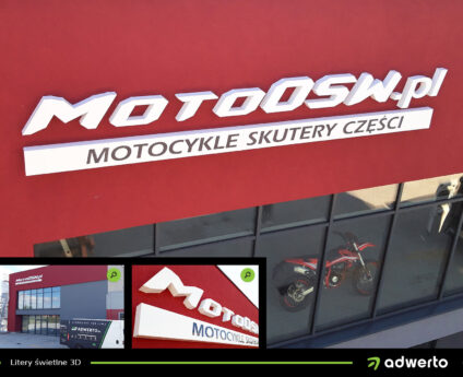 Litery Świetlne 3D - Moto OSW - Ostrów Wlkp., Kalisz