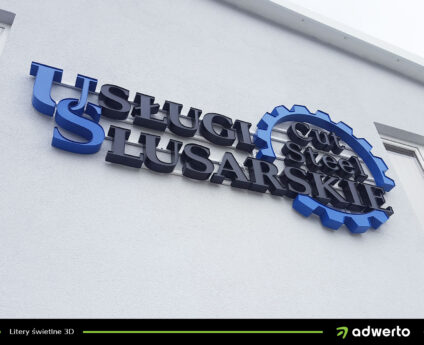 Litery Świetlne 3D - Usługi Ślusarskie Cut Steel - Ostrów Wlkp., Kalisz