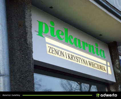 Kasetony Świetlne frezowane - Piekarnia Wieczorek - Ostrów Wlkp., Kalisz
