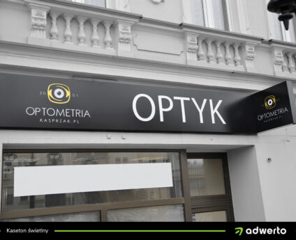 Kaseton świetlny - Optyk Kasprzak