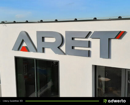 Litery świetlne 3D Aret - Ostrów Wlkp., Kalisz